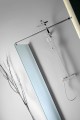 WALK-IN ścianka przysznicowa do montażu do ściany ze wspornikem, 1000 mm, szkło matowe