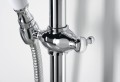 KIRKÉ zestaw przysznicowy wannowy z baterią termostatyczną, chrom