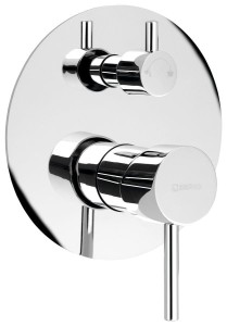 Sapho RHAPSODY bateria prysznicowa podtynkowa 2 wyjścia obrotowy przełącznik chrom - 5583Q