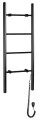 KARBO suszarka na ręczniki elektryczna, 400x1120 mm, 87 W, czarny