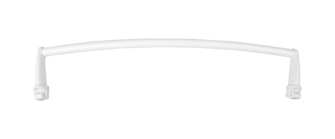 Wieszak na ręczniki na grzejnik, 33 cm, obły, biały