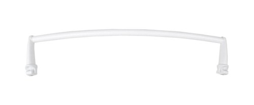 Wieszak na ręczniki na grzejnik, 33 cm, obły, biały
