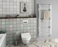 ORBIT grzejnik łazienkowy, 600x1322 mm, 722 W, biały