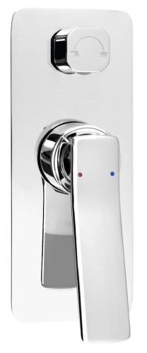 JUMPER bateria prysznicowa podtynkowa, 2 wyjścia, chrom