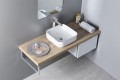 PRATA umywalka ceramiczna nablatowa 39,5x14,5x39,5 cm