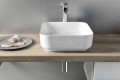 PRATA umywalka ceramiczna nablatowa 39,5x14,5x39,5 cm