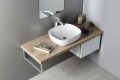 LIRO umywalka ceramiczna nablatowa 48,5x14,5x39,5 cm
