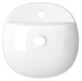 LUGANO umywalka ceramiczna nablatowa 40x12 cm