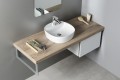 LUGANO umywalka ceramiczna nablatowa 40x12 cm
