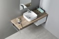 MOLVENO umywalka ceramiczna nablatowa 39,5x14x39,5 cm