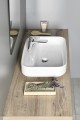 GARDA umywalka ceramiczna nablatowa 50x13,5x40 cm