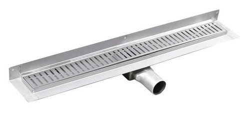 MANUS ONDA odpływ liniowy, przyścienny, 1250x112x55 mm, stal nierdzewna