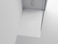 ACORA brodzik kompozytowy, prostokąt 120x90x3,5cm, biały, dekor kamień