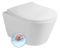 AVVA WC wiszące, Rimless, 35,5x53 cm, biały