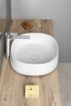 JUMPER umywalka ceramiczna nablatowa 42x15x42 cm, bez przelewu