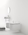 NOLITA WC wiszące, Rimless, 35x55 cm, biały