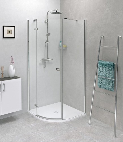 FORTIS LINE półokrągła kabina prysznicowa 900x900x2000mm, lewa