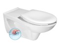 ETIUDA WC wiszące rozszerzony, Rimless, biały