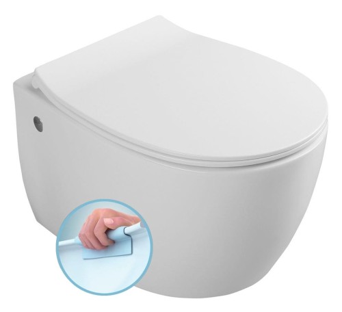 SENTIMENTI miska WC wisząca, Rimless, 51x36 cm, biały