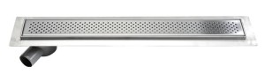 Aqualine KROKUS odpływ liniowy z rusztem 86x14x92 cm stal nierdzewna - 2705-90
