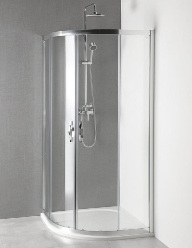 PROMOCJA kabina prysznicowa półokrągła 900x900x1900mm, szkło czyste