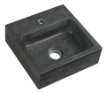 BLOK umywalka kamienna 30x10x30 cm, antracyt