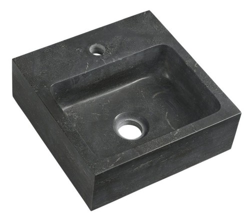 BLOK umywalka kamienna 30x10x30 cm, antracyt