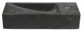 BLOK umywalka kamienna 38x8x14 cm, antracyt