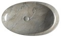 DALMA umywalka ceramiczna 68x16,5x44 cm, grigio