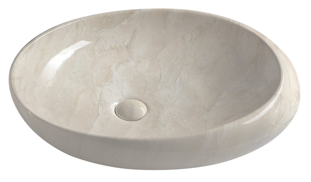 Sapho DALMA umywalka nablatowa ceramiczna 68x16,5x44 cm - MM327