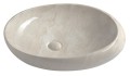 DALMA umywalka ceramiczna 68x16,5x44 cm, marfil