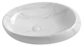 DALMA umywalka ceramiczna 68x16,5x44 cm, carrara