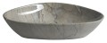 DALMA umywalka ceramiczna 58,5x14x39 cm, grigio