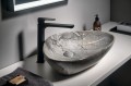 DALMA umywalka ceramiczna 58,5x14x39 cm, grigio
