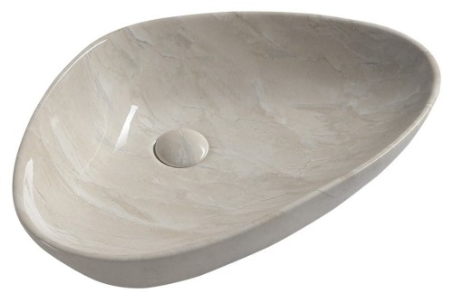 DALMA umywalka ceramiczna 58,5x14x39 cm, marfil