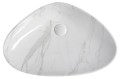 DALMA umywalka ceramiczna 58,5x14x39 cm, carrara