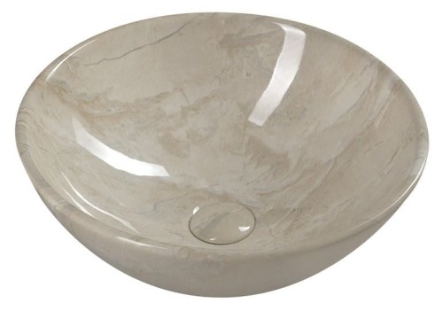 DALMA umywalka ceramiczna 42x16,5x42 cm, marfil