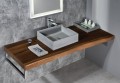 FORMIGO umywalka betonowa, 47,5x14x36,5 cm, szara