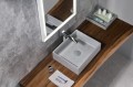 FORMIGO umywalka betonowa, 47,5x14x36,5 cm, szara