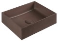 FORMIGO umywalka betonowa, 47,5x14x36,5 cm, ceglana