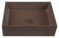 FORMIGO umywalka betonowa, 47,5x14x36,5 cm, ceglana