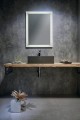 FORMIGO umywalka betonowa, 47,5x14x36,5 cm, antracyt