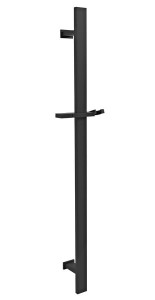 Drążek prysznicowy, przesuwny, 700mm, czarny mat