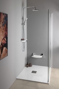 Aqualine MARCO zestaw prysznicowy natynkowy  z baterią - chrom SL100