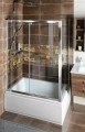 DEEP drzwi prysznicowe 1300x1650mm, szkło czyste