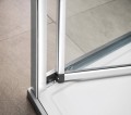 EASY LINE drzwi prysznicowe składane 900mm, szkło czyste