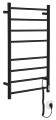 REDONDO elektryczna suszarka na ręczniki z wył. czasowym, 500x900mm, czarny mat