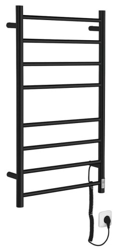 REDONDO elektryczna suszarka na ręczniki z wył. czasowym, 500x900mm, czarny mat