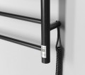 REDONDO elektryczna suszarka na ręczniki z wył. czasowym, 500x900mm, czarny mat