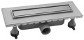 ESSEFLOW odpływ liniowy z rusztem 380x136x80 mm, stal nierdzewna
